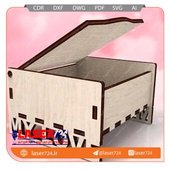 تصویر طرح جعبه انگشتر چوبی لاو #1